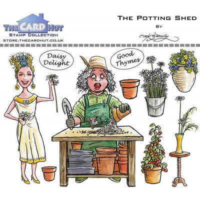 The Card Hut Clear Stamps - Garden Sheds - The Potting Shed